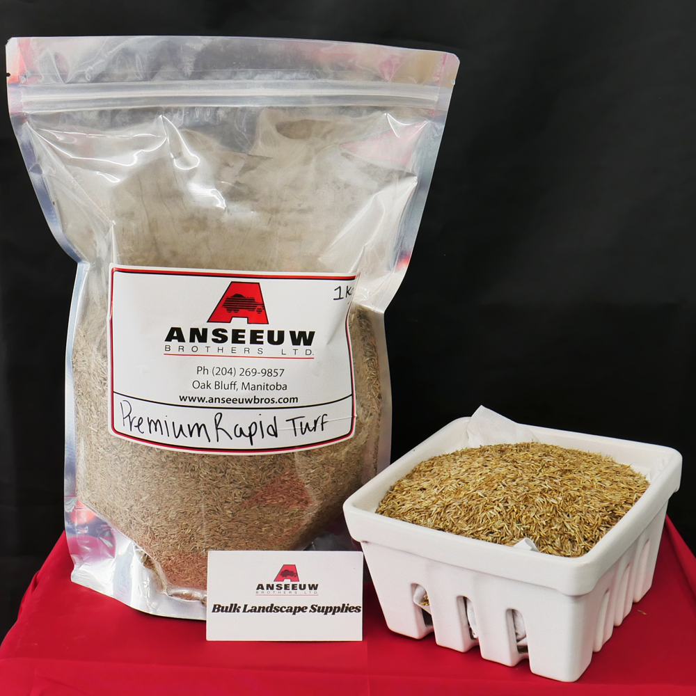 Anseeuw Bros Premium Grow grass seed available for pickup or delivery to the Winnipeg area. 