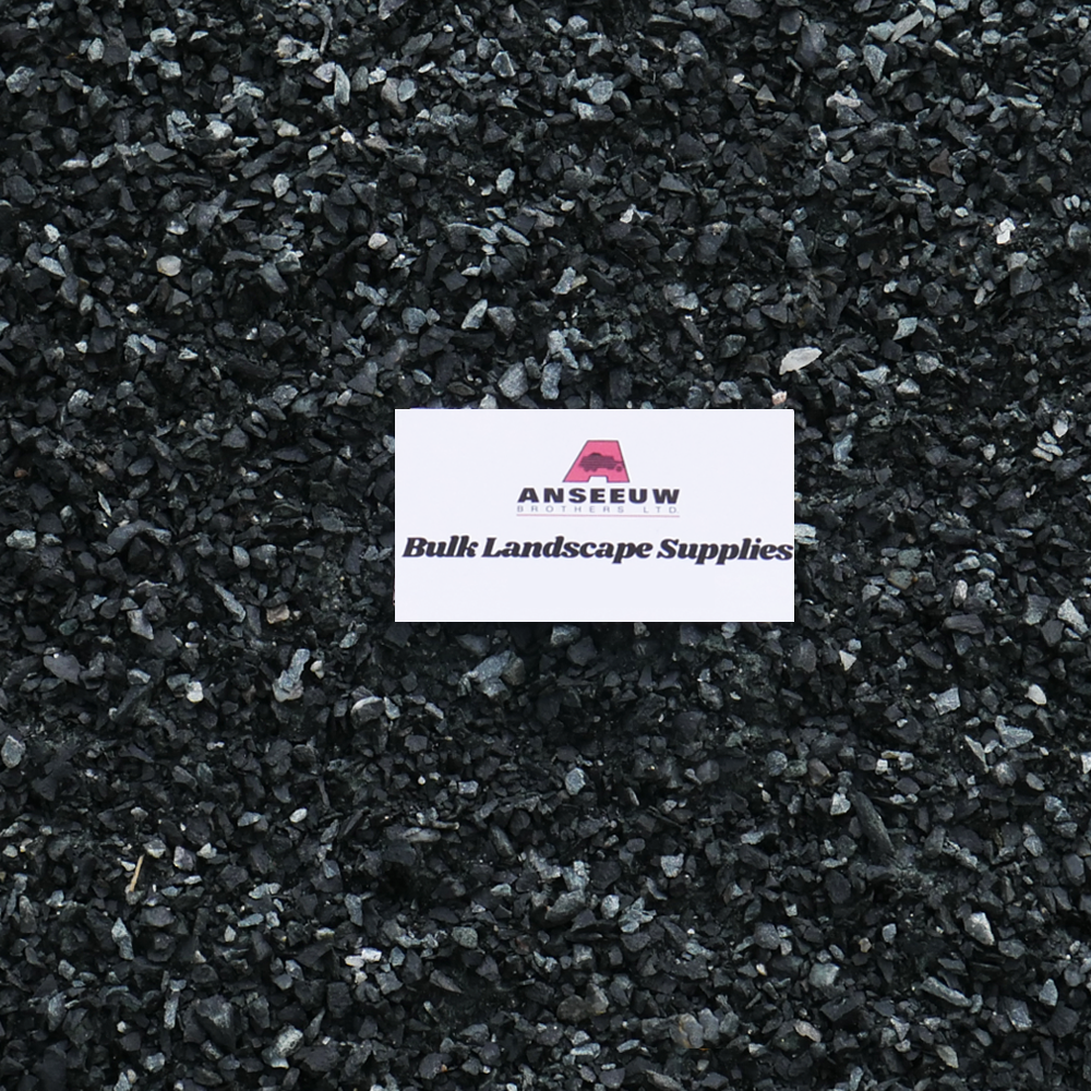 Anseeuw Bros 1/4" down black granite available for pickup or delivery to Winnipeg and Southern Manitoba